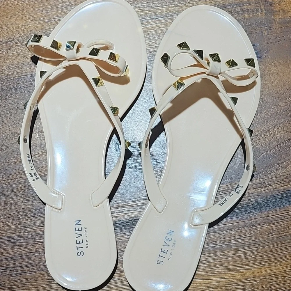 Steven New York  Women's Sandals with Gold Studs